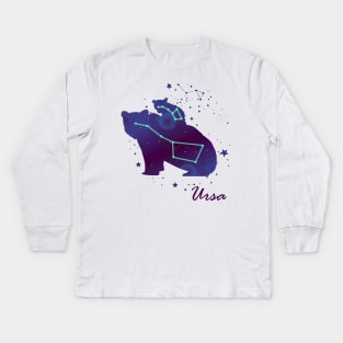 Ursa Constellation Kids Long Sleeve T-Shirt